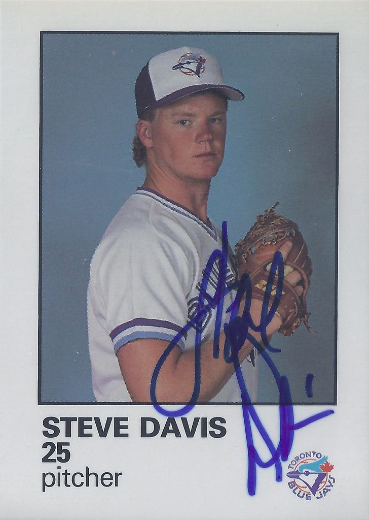 Steve Davis (pitcher) 1986 Blue Jays Fire Safety Steve Davis 25 7 Pitcher Flickr