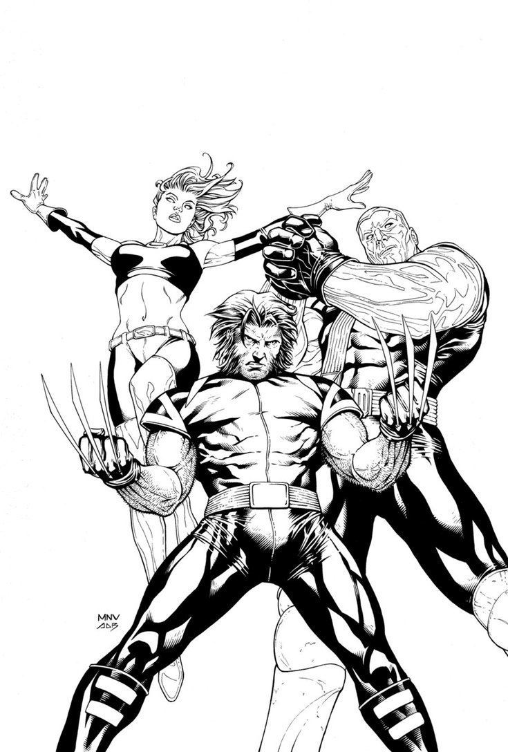 Steve McNiven Inks Ultimate XMen Cover by Steve McNiven by adrben on