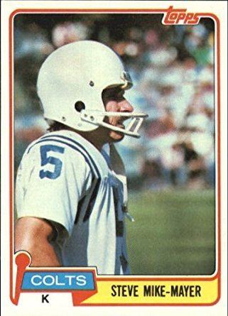Steve Mike-Mayer Amazoncom 1981 Topps Football Card 277 Steve MikeMayer Near Mint