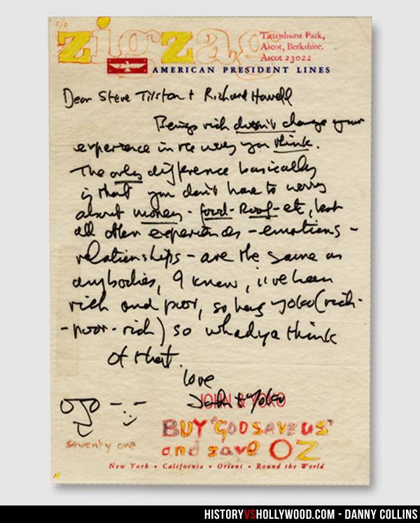 Steve Tilston John Lennon39s Letter to Steve Tilston the Real Danny Collins