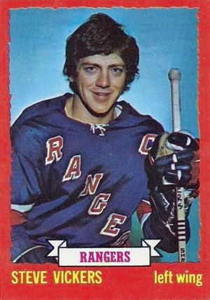 Steve Vickers (ice hockey) Third String Goalie 197273 New York Rangers Steve Vickers Jersey