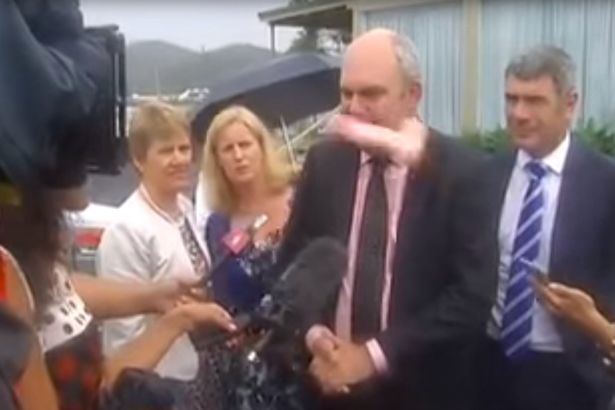 Steven Joyce Someone Hit New Zealand Politician Steven Joyce in the Face With a