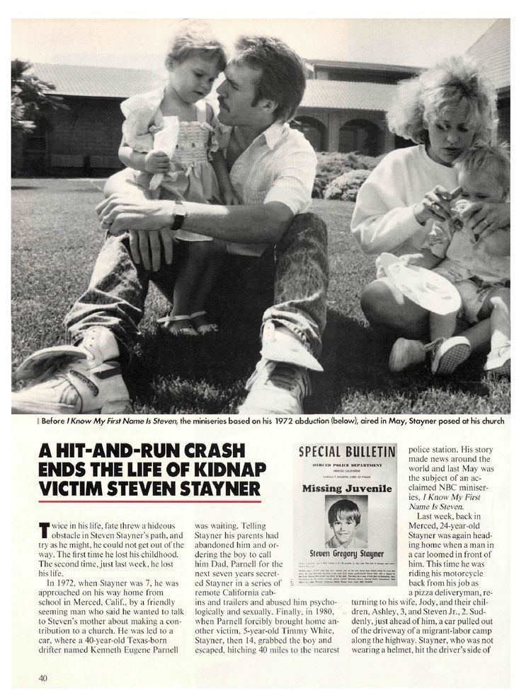 The news about Steven Stayner in newspaper