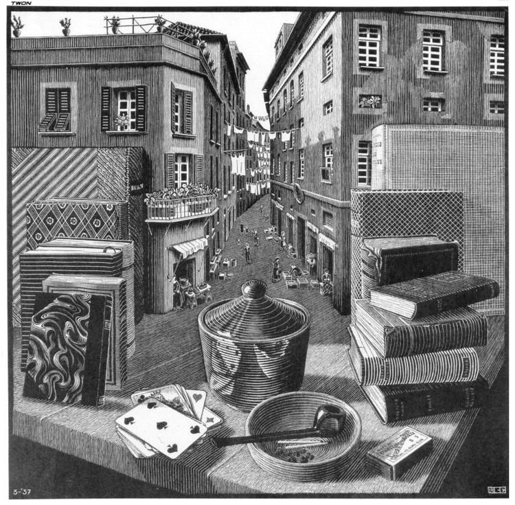 Still Life and Street Still Life and Street MC Escher Biblioklept