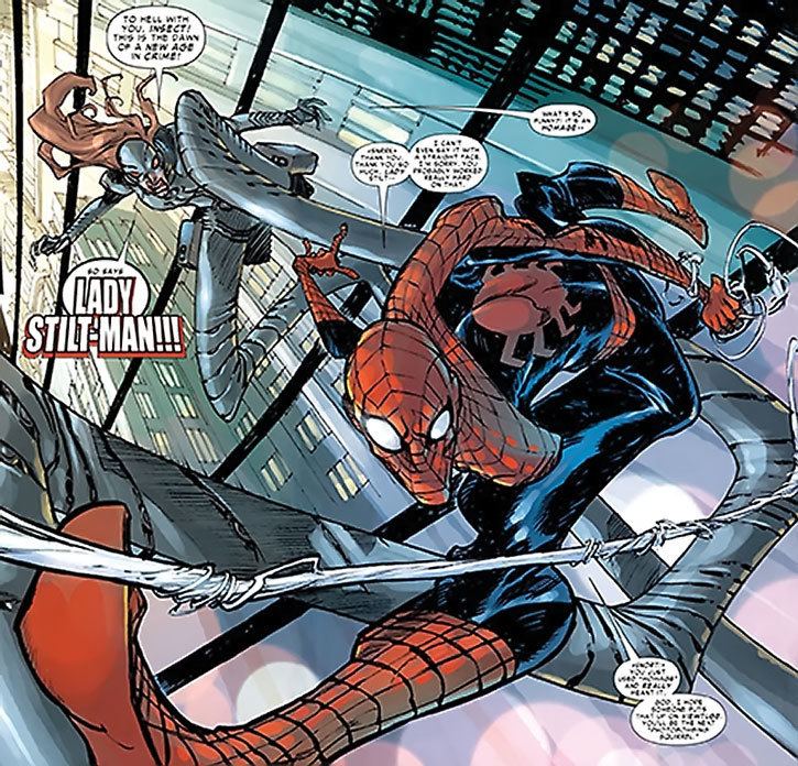 Stilt-Man Lady StiltMan Marvel Comics SpiderMan enemy Character
