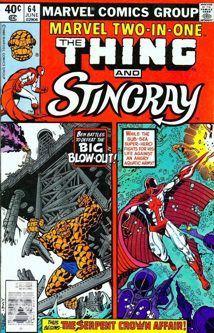 Stingray (comics) Stingray with the Thing in Marvel TwoinOne Comic Covers