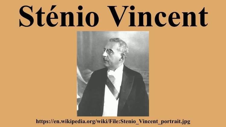 Sténio Vincent Stnio Vincent YouTube