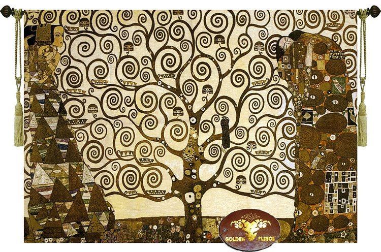 Stoclet Frieze Stoclet Frieze By Gustav Klimt 47quotW X 33quotL Tree of Life Wall Hanging