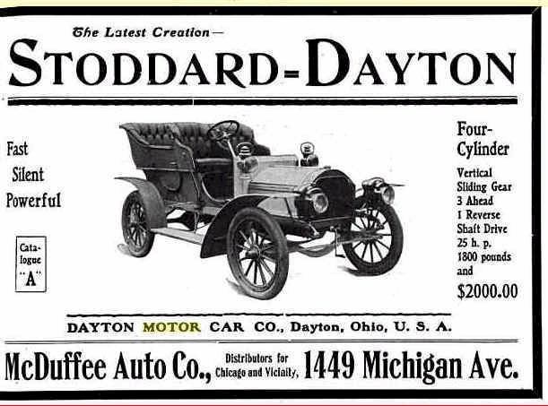 Stoddard-Dayton wwwearlyamericanautomobilescomimagesadvert128jpg