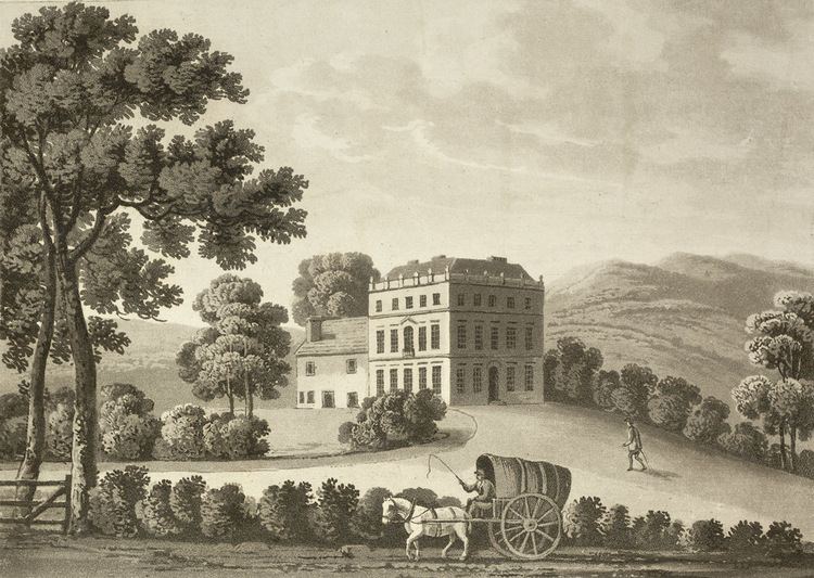 Stoke Hall aquatint engraved by T. Cartwright (1807)