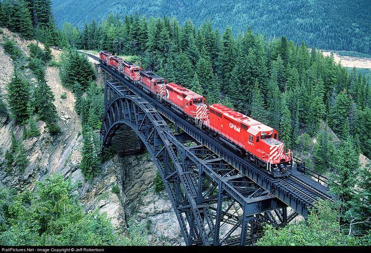 Stoney Creek Bridge RailPicturesNet Photo CP 5677 Canadian Pacific Railway EMD SD402