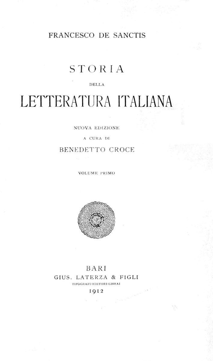 Storia della letteratura italiana (De Sanctis)