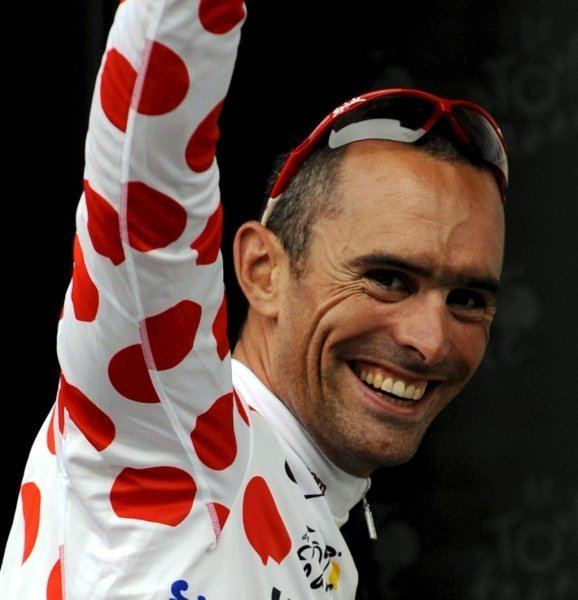 Stéphane Augé Tour de France Le Franais Stphane Aug nouveau maillot pois du
