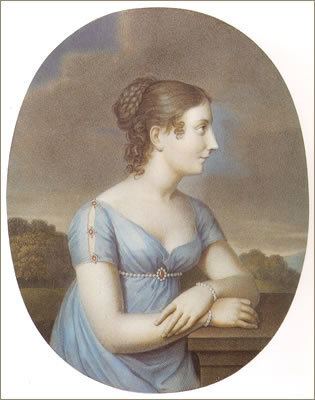 Stéphanie de Beauharnais 1815 Stephanie de BeauharnaisBaden wearing pale blue dress by Aloys