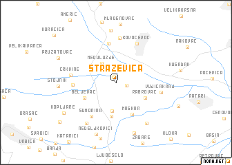 Straževica Straevica Serbia and Montenegro map nonanet