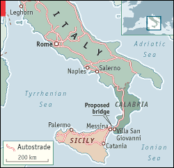 Strait of Messina A bridge too far The Economist