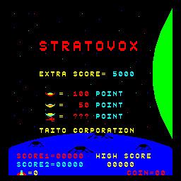 Stratovox Stratovox Videogame by Taito