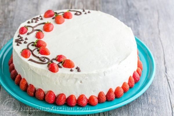 Strawberry cake Strawberry Cake Recipe Fresh Strawberry Layer Cake