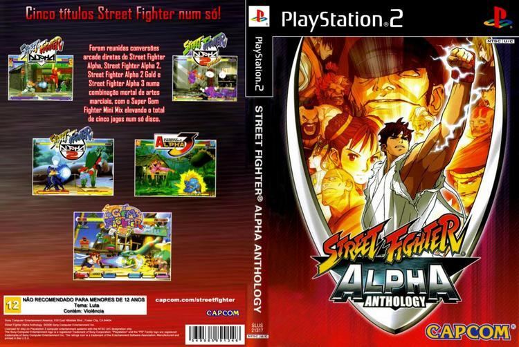 Street Fighter Alpha Anthology Capa Street Fighter Alpha Anthology PS2 Gamecover Capas