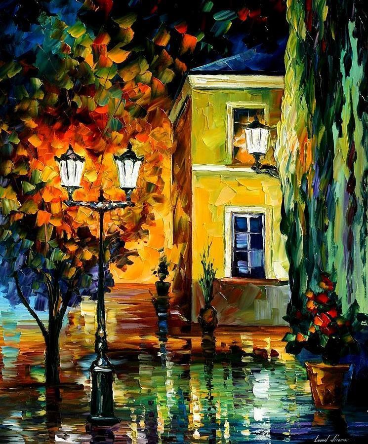 Street Light (painting) Southern Night Painting by Leonid Afremov