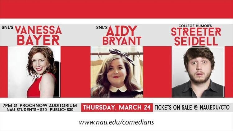 Streeter Seidell SNL Comedy Show Featuring Vanessa Bayer Aidy Bryant Streeter