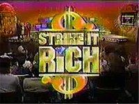 Strike It Rich (1986 game show) httpsuploadwikimediaorgwikipediaenthumb9