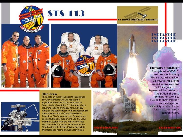 STS-113 STS113 Arrives With Expedition 6 Nothing in Particular Blog