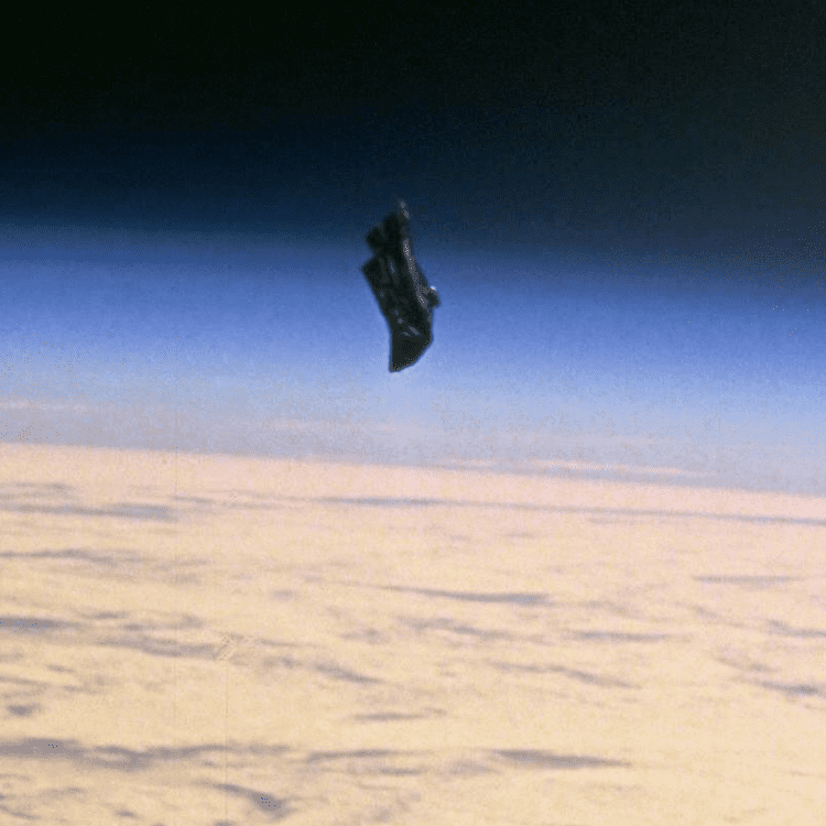 STS-88 NASA STS88 Black Knight Satellite Black Transforming UFO OR Space