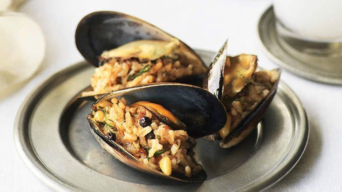 Stuffed mussels Stuffed mussels Istanbul streetstyle recipe SBS Food RECIPE http
