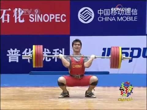 Su Dajin Su Dajin Li Hongli 77kg Chinese Weightlifting National Games