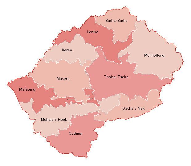 Subdivisions of Lesotho