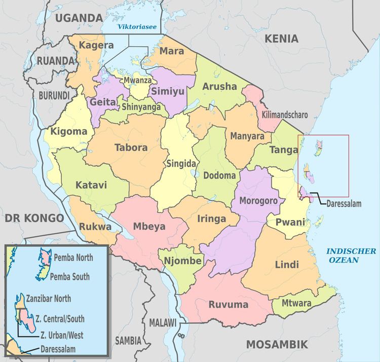 Subdivisions of Tanzania