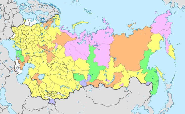 Subdivisions of the Soviet Union