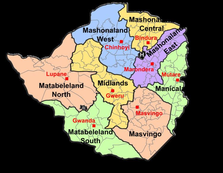 Subdivisions of Zimbabwe