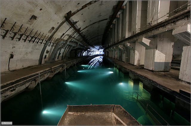 Submarine base Abandoned secret underground submarine base Balaklava