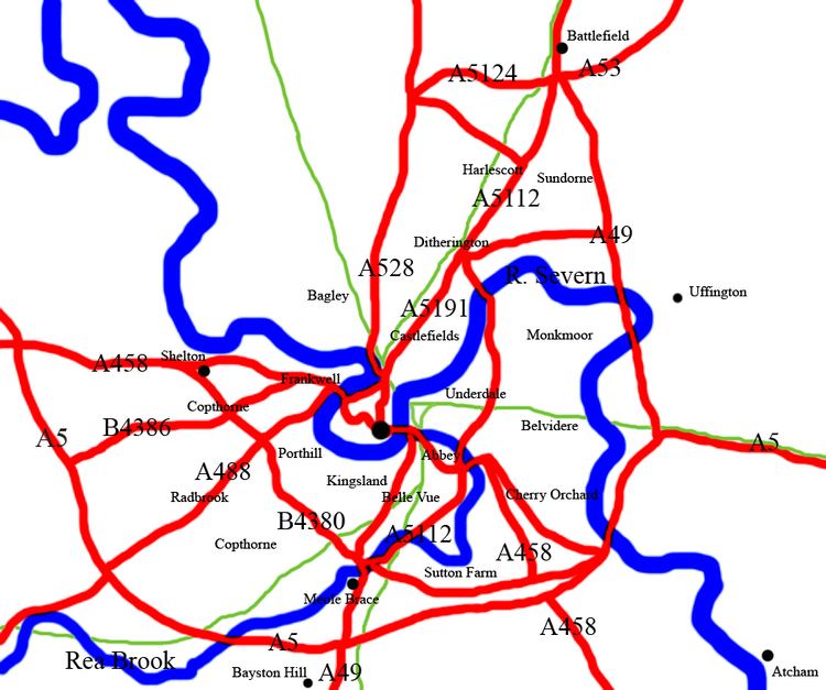 Suburbs of Shrewsbury