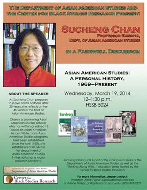 Sucheng Chan UCSB Center for Black Studies Research