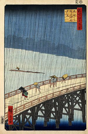 Sudden Shower over Shin-Ōhashi bridge and Atake httpsuploadwikimediaorgwikipediacommonsthu