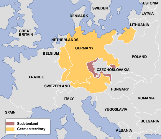 Map of Germany featuring its surrounding regions.