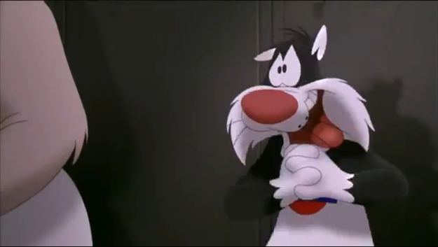 Sufferin Cats! movie scenes Sylvester the cat only says Sufferin Succotash twice 