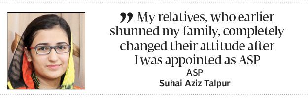 Suhai Aziz Talpur Dedicated public servant First female ASP from lower Sindh ready to