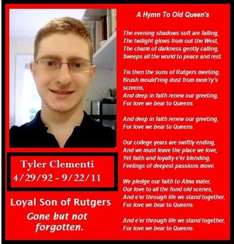 Suicide of Tyler Clementi LGBT News Tyler Clementi Loyal Son of Rutgers Gone But Not
