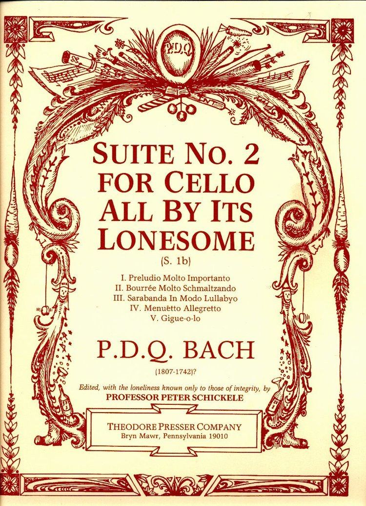 Suite No. 2 for Cello All By Its Lonesome