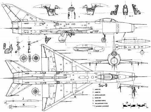 Sukhoi Su-9 TheBlueprintscom Blueprints gt Modern airplanes gt Sukhoi gt Sukhoi
