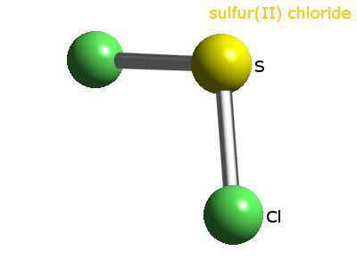 Sulfur dichloride Sulfursulphur dichloride WebElements Periodic Table