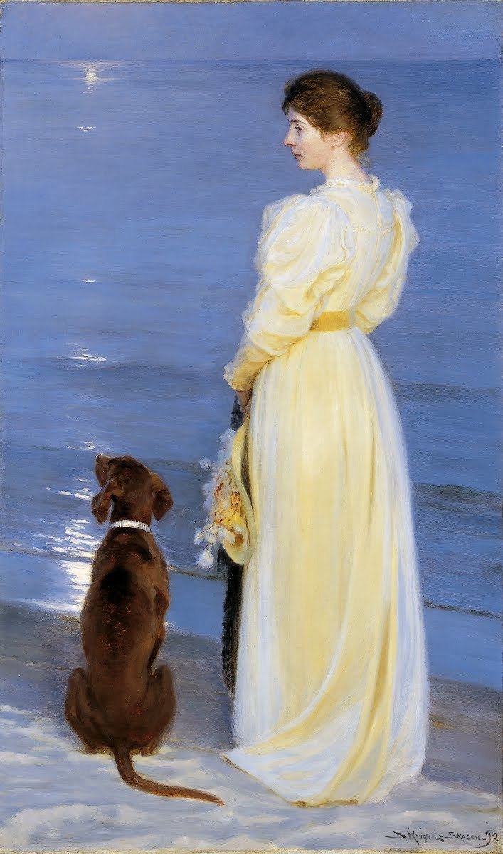 Summer Evening at Skagen. The Artist's Wife and Dog by the Shore lh5ggphtcomRlPhepuIetvRMkT8B53AWDH2Vy4cMoh91Vc