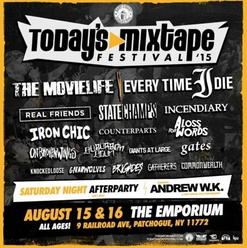 Summer MixTape Festival The Movielife Incendiary Iron Chic Andrew WK amp more playing Long
