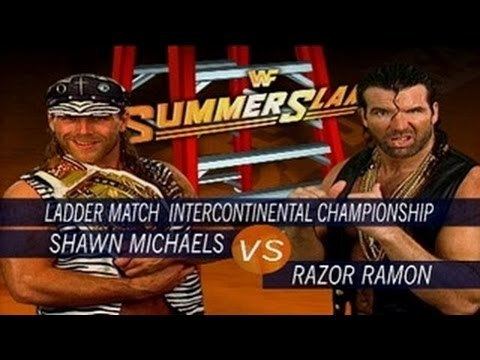 SummerSlam (1995) 6 Shawn Michaels v Razor Ramon Summerslam 1995 YouTube