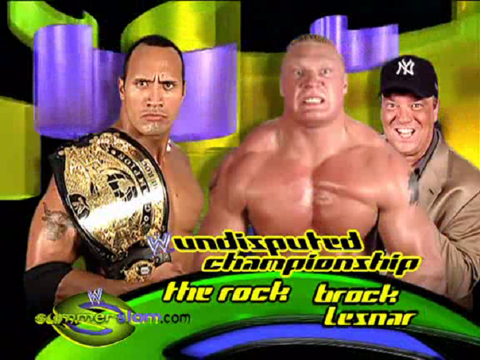 SummerSlam (2002) Match Of The Day Brock Lesnar VS The Rock SummerSlam 2002