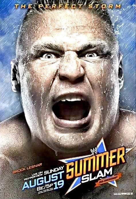 SummerSlam (2012) SummerSlam 2012 Poster Featuring Brock Lesnar